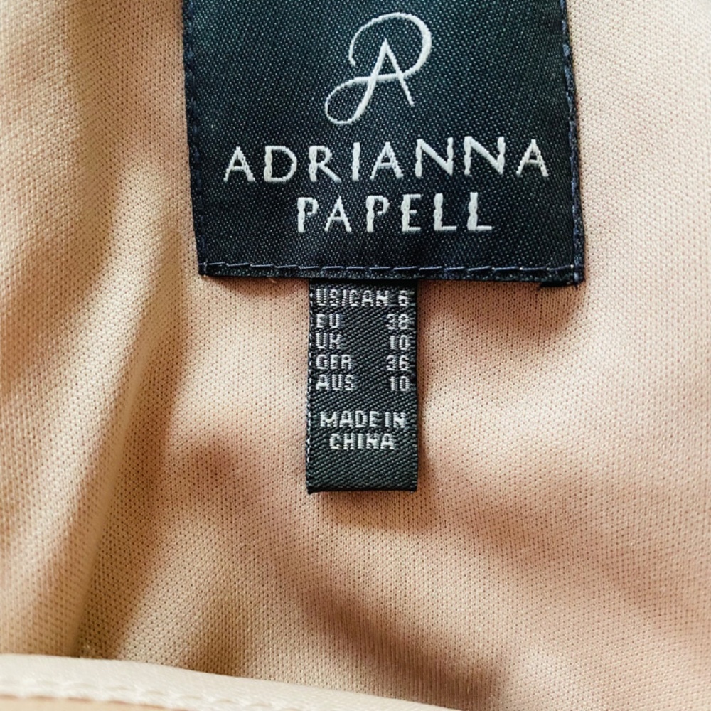Dress | size 6 | Adrianna Pappel | Cocktail  | Champagne, blush, nude - Picture 3 of 14